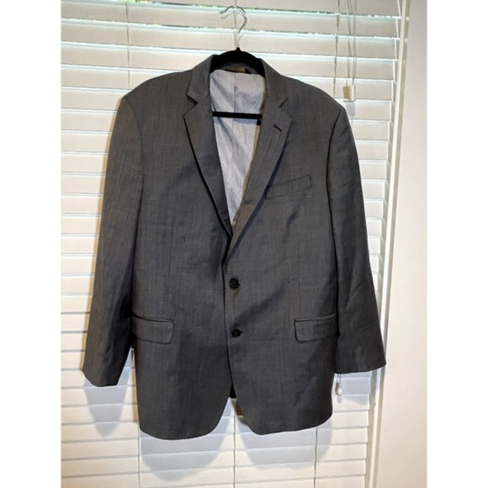 Brooks Brothers Explorer Regent Fit Grey Plaid Wool‎ Blend Blazer Sport Coat 44R